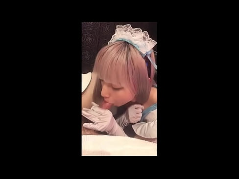 ❤️ Idol Seapánach [mayuka], culaith maid na Fraince, cuid 1, blowjob agus jerk off le lotion ❤❌  Porn  linn ️❤